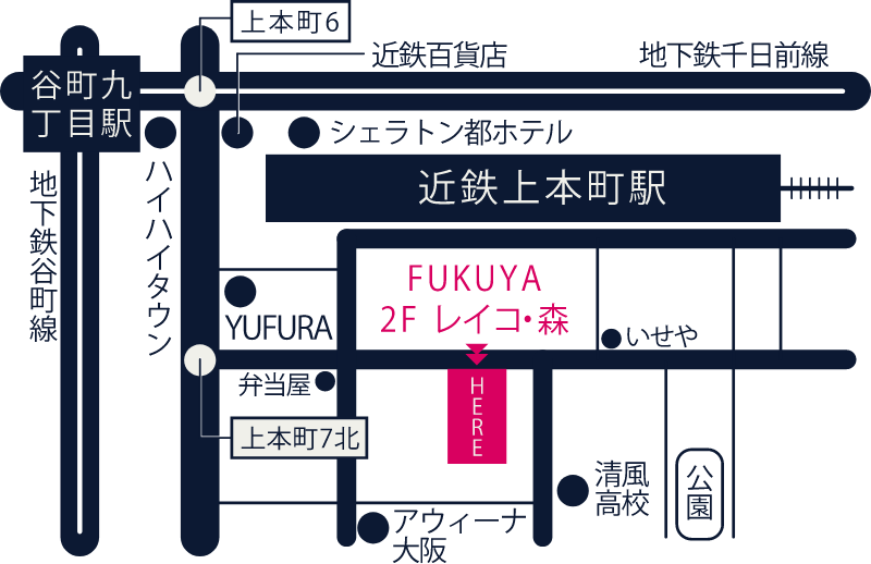 地図　レイコ.森オートクチュールドレスサロン